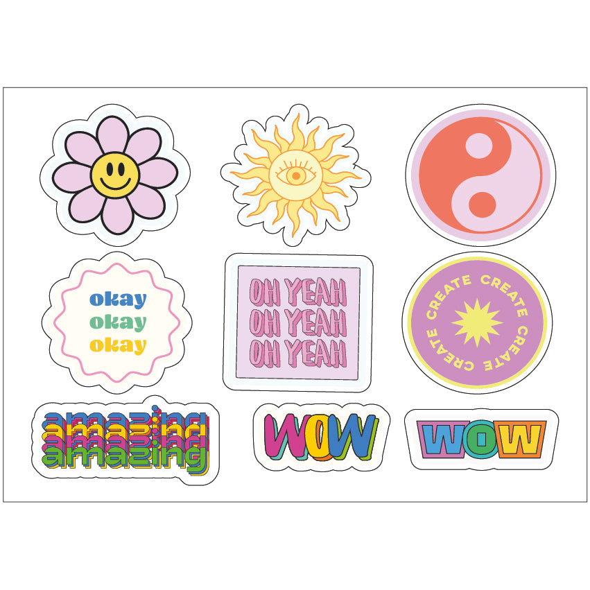 PS0001-100 Stickers Sheets Decals Butterflies Wall Self Adhesive Vinyl A4 Various Designs Available