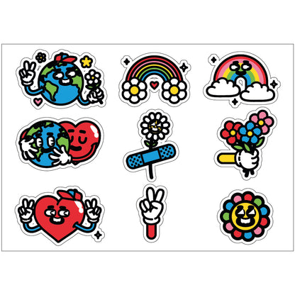 PS0001-100 Stickers Sheets Decals Butterflies Wall Self Adhesive Vinyl A4 Various Designs Available