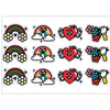 PS0001-100 Stickers Sheets Decals Butterflies Wall Self Adhesive Vinyl A4 Various Designs Available