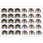 PS0001-100 Stickers Sheets Decals Butterflies Wall Self Adhesive Vinyl A4 Various Designs Available