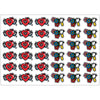PS0001-100 Stickers Sheets Decals Butterflies Wall Self Adhesive Vinyl A4 Various Designs Available