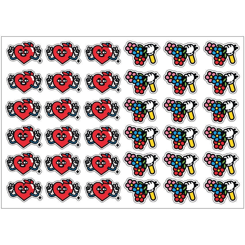 PS0001-100 Stickers Sheets Decals Butterflies Wall Self Adhesive Vinyl A4 Various Designs Available