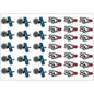 PS0001-100 Stickers Sheets Decals Butterflies Wall Self Adhesive Vinyl A4 Various Designs Available