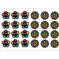 PS0001-100 Stickers Sheets Decals Butterflies Wall Self Adhesive Vinyl A4 Various Designs Available