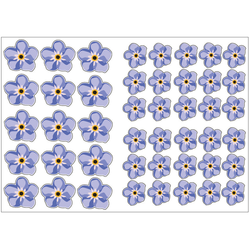 PS0001-100 Stickers Sheets Decals Butterflies Wall Self Adhesive Vinyl A4 Various Designs Available