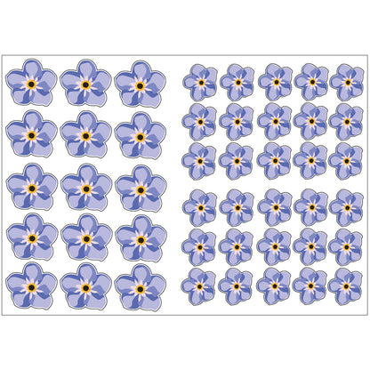 PS0001-100 Stickers Sheets Decals Butterflies Wall Self Adhesive Vinyl A4 Various Designs Available