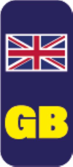 PLATE13-24 GB car number plate stickers union jack no eu flag brexit - Vinyl Car Various Flags Available