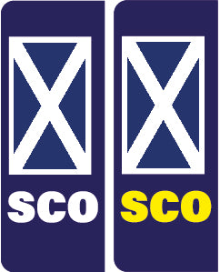 Car number plate stickers Various Styles Available PLATE01-12