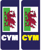 PLATE01-12 GB car number plate stickers union jack no eu flag brexit - Vinyl Car Various Flags Available