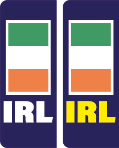 Car number plate stickers Various Styles Available PLATE01-12