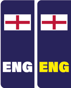 Car number plate stickers Various Styles Available PLATE01-12