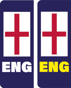 Car number plate stickers Various Styles Available PLATE01-12