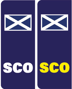 Car number plate stickers Various Styles Available PLATE01-12