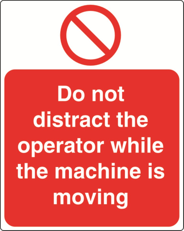 Prohibition A7 Sticker (x4 74mm x 105mm) Health And Safety Warning Sticker Latex Printed PROH017-58
