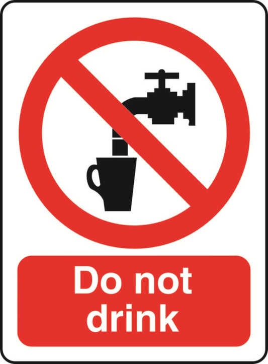 Prohibition A7 Sticker (x4 74mm x 105mm) Health And Safety Warning Sticker Latex Printed PROH017-58