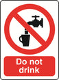 Prohibition A7 Sticker (x4 74mm x 105mm) Health And Safety Warning Sticker Latex Printed PROH017-58