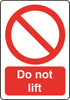 Prohibition A7 Sticker (x4 74mm x 105mm) Health And Safety Warning Sticker Latex Printed PROH017-58