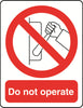 Prohibition A7 Sticker (x4 74mm x 105mm) Health And Safety Warning Sticker Latex Printed PROH017-58