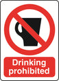 Prohibition A7 Sticker (x4 74mm x 105mm) Health And Safety Warning Sticker Latex Printed PROH017-58
