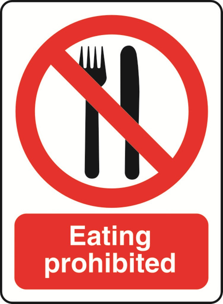 PROH017-58 Prohibition Sticker Various Designs and Sizes Available