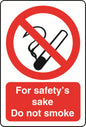Prohibition A7 Sticker (x4 74mm x 105mm) Health And Safety Warning Sticker Latex Printed PROH017-58