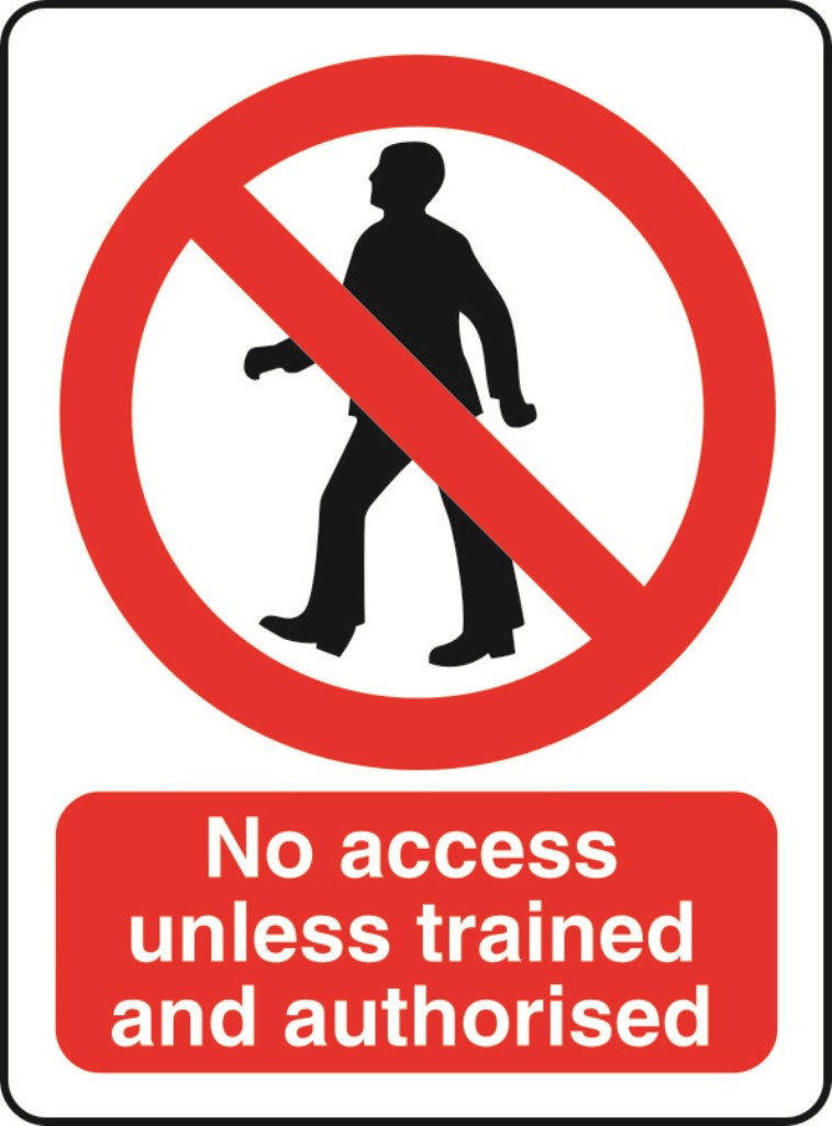 Prohibition A7 Sticker (x4 74mm x 105mm) Health And Safety Warning Sticker Latex Printed PROH017-58