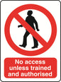 Prohibition A7 Sticker (x4 74mm x 105mm) Health And Safety Warning Sticker Latex Printed PROH017-58