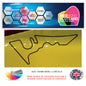 RC01-RC10 Racing Track Formula One Vinyl Decal Sticker x 4 F1, BTCC, BSB Various Designs Available