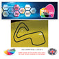 RC01-RC10 Racing Track Formula One Vinyl Decal Sticker x 4 F1, BTCC, BSB Various Designs Available
