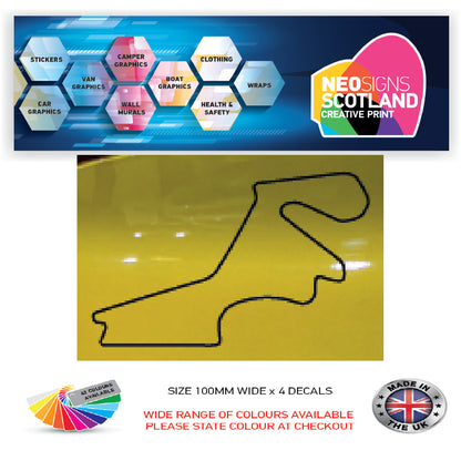RC11-RC20 Racing Track Formula One Vinyl Decal Sticker x 4 F1, BTCC, BSB Various Designs Available
