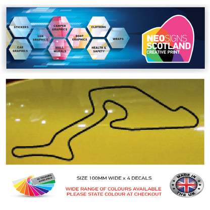 RC21-RC30 Racing Track Formula One Vinyl Decal Sticker x 4 F1, BTCC, BSB Various Designs Available