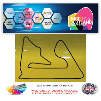 RC21-RC30 Racing Track Formula One Vinyl Decal Sticker x 4 F1, BTCC, BSB Various Designs Available