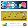 RC31-RC40 Racing Track Formula One Vinyl Decal Sticker x 4 F1, BTCC, BSB Various Designs Available