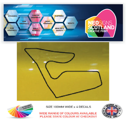 RC31-RC40 Racing Track Formula One Vinyl Decal Sticker x 4 F1, BTCC, BSB Various Designs Available