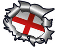 England Ripped Metal Stickers RMS/RML01