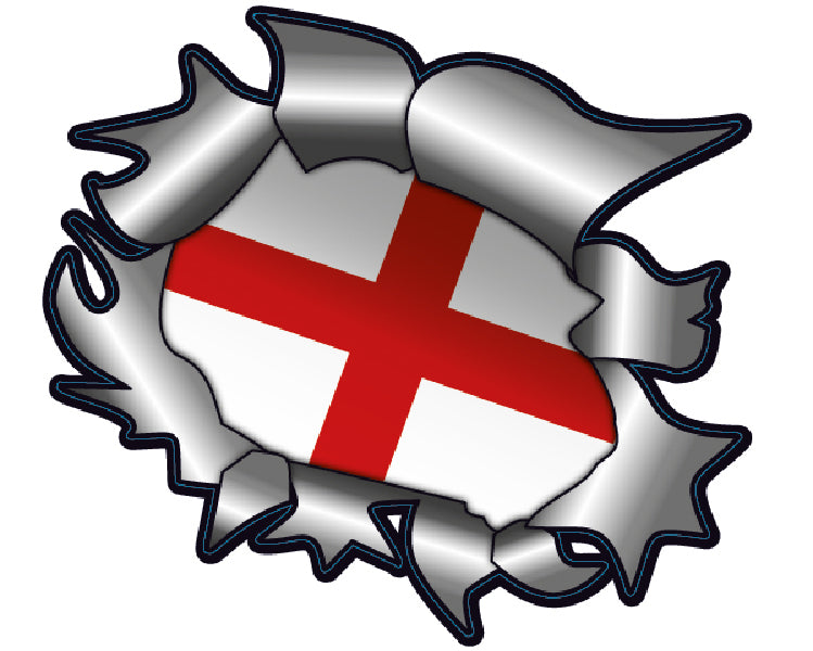 England Ripped Metal Stickers RMS/RML01