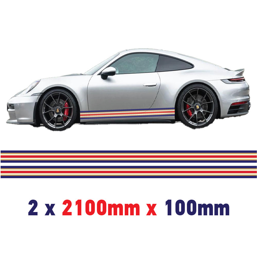Rothmans Racing Side stripes Various Sizes Available