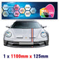 ROB1.1 Rothmans Racing Bonnet stripe 1.1m (1100mm) Long laminated for BMW Volkswagen Audi sticker graphics various widths available