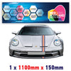 RO1.1/1x150 Rothmans Racing Bonnet Stripe 1100mm x 150mm For Porsche