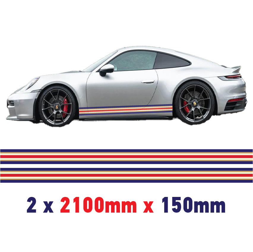 Rothmans Racing Side stripes Various Sizes Available