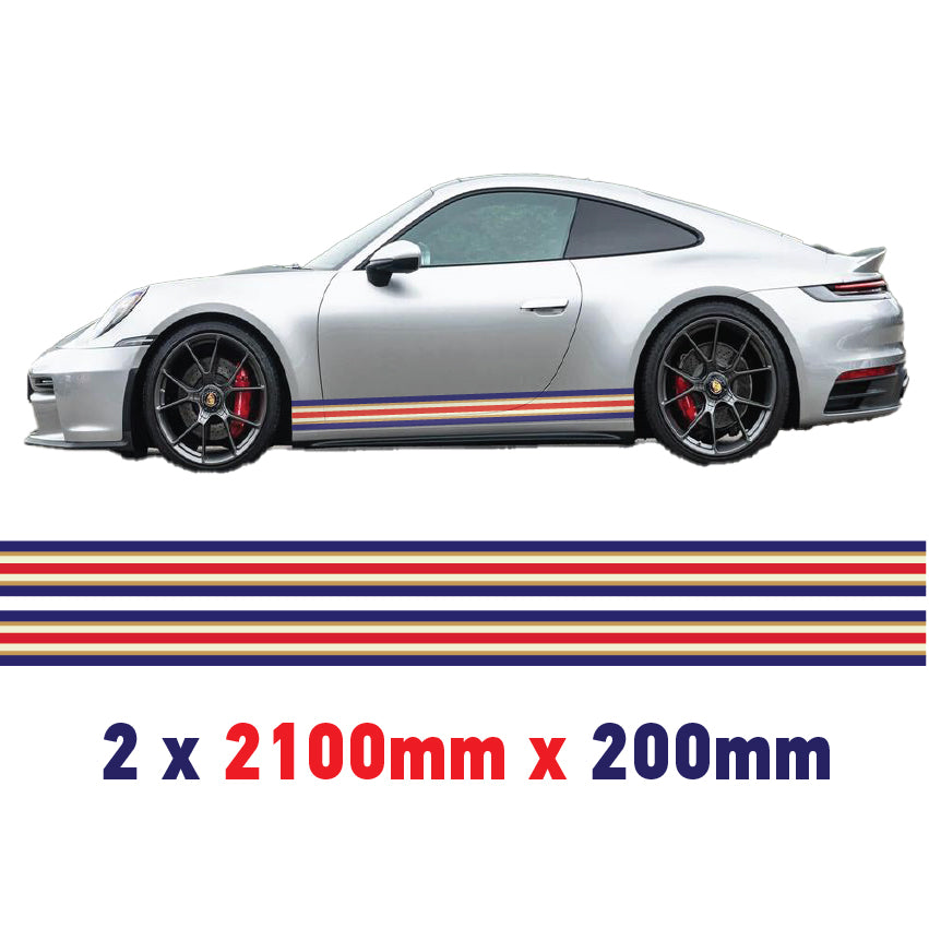 Rothmans Racing Side stripes Various Sizes Available