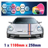 RO1.1/1x250 Rothmans Racing Bonnet Stripe 1100mm x 250mm For Porsche