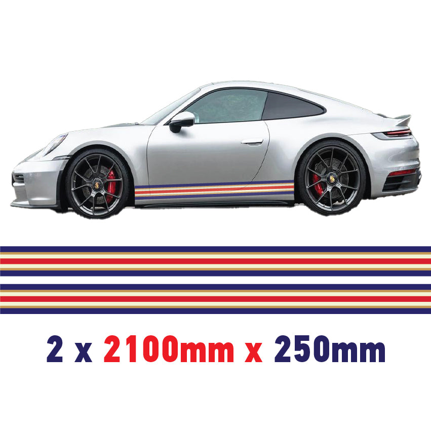 Rothmans Racing Side stripes Various Sizes Available
