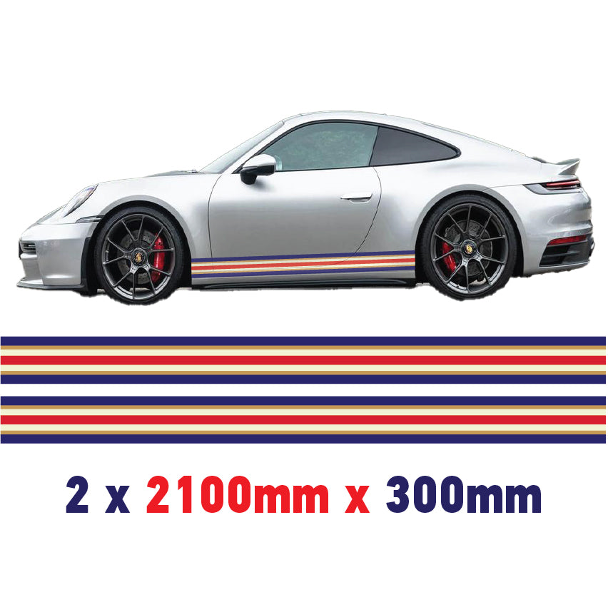Rothmans Racing Side stripes Various Sizes Available