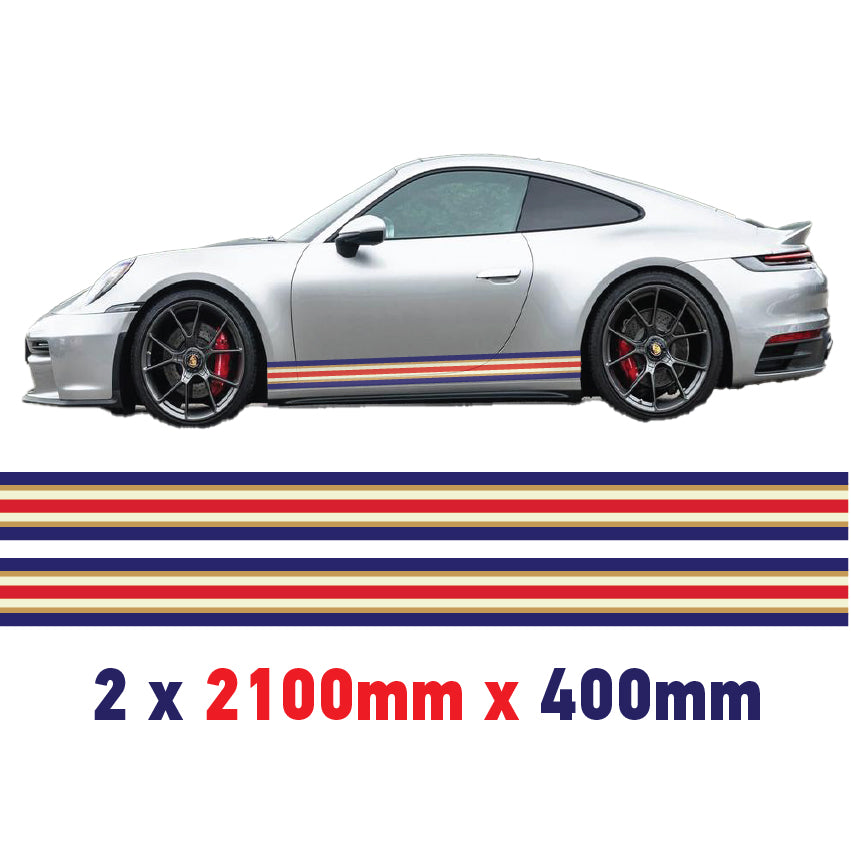 Rothmans Racing Side stripes Various Sizes Available