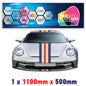 RO1.1/1x500 Rothmans Racing Bonnet Stripe 1100mm x 500mm For Porsche