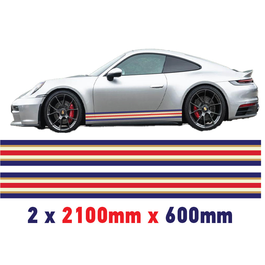 Rothmans Racing Side stripes Various Sizes Available