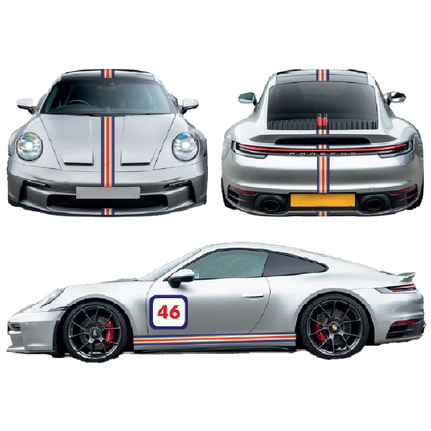 ROTH04 Rothmans Racing Graphics Kit 4 For Porsche