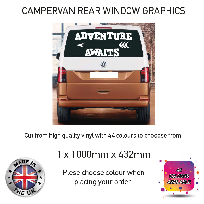 RWCG01-37 Adventure Awaits Graphic Motorhomes And Campervans Various Designs Available