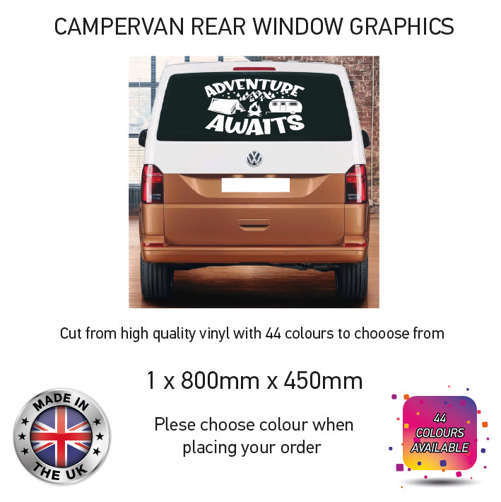 RWCG01-37 Adventure Awaits Graphic Motorhomes And Campervans Various Designs Available